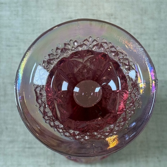 LE Smith Pink Aztec Heritage Glass Vase - Picture 3 of 4